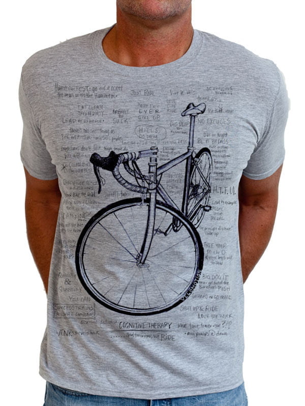 arm blauwe vinvis Geleend Cycology t-shirt: Cognitive Therapy (grijs) - CyclingLifestyle.nl