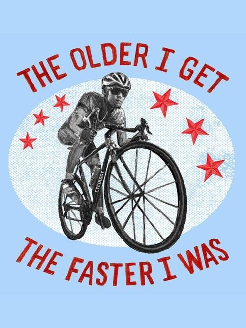 the faster i was t shirt blauw cycology 2