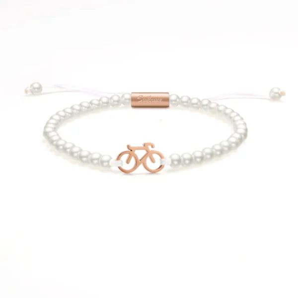 pearl rose fiets armbandje