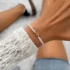 pearl rose fiets armbandje