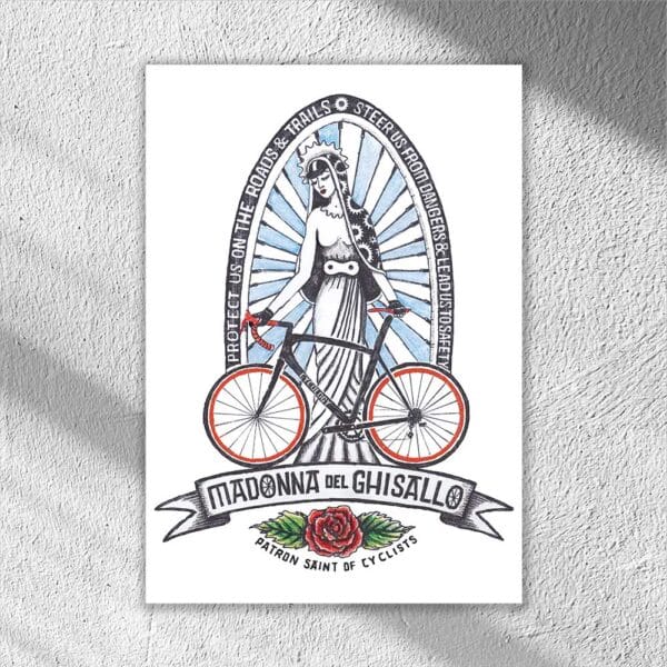 Cycology art print Madonna del Ghisallo