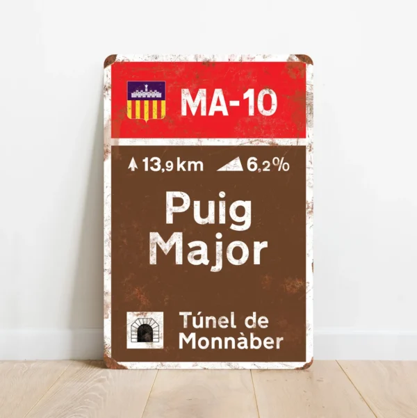 Puig Major routebord KOM Attack