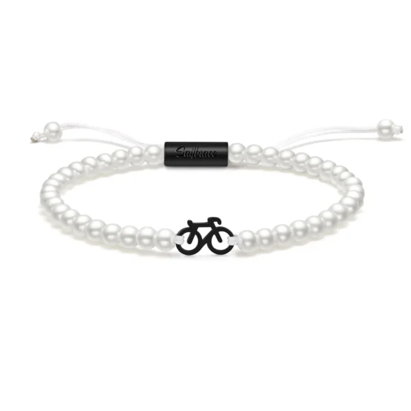 pearl fiets armbandje zwart