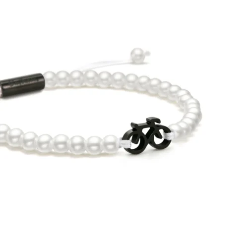 pearl fiets armbandje zwart